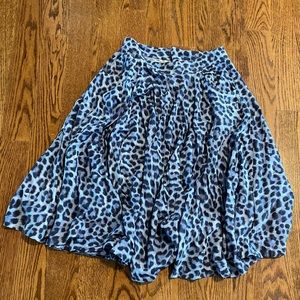 Molo NWT blue jaquar print skirt size 14